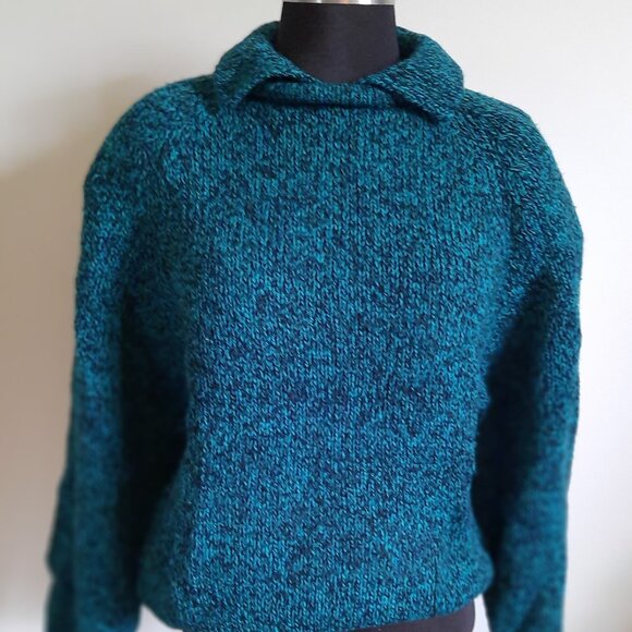Vintage Dark Green Knit Gerard Works Sweater - Picture 1 of 7